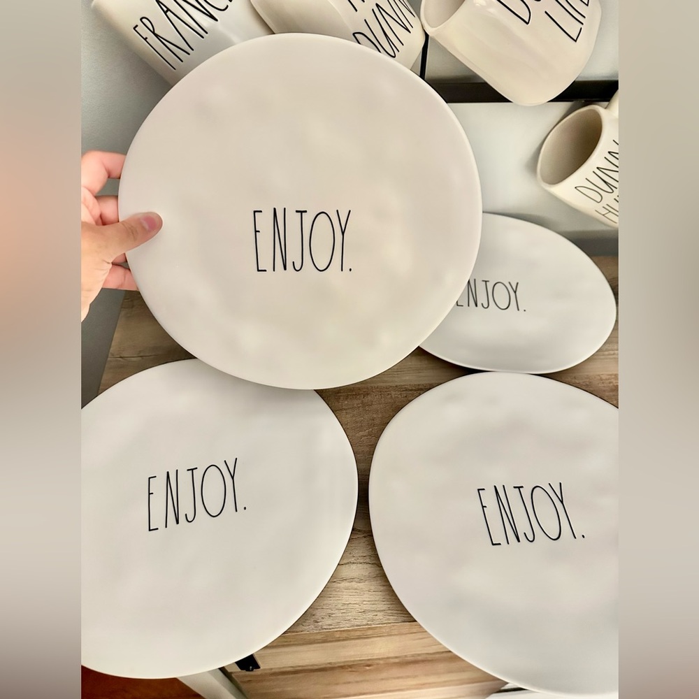 Rae Dunn “Enjoy” dining plates